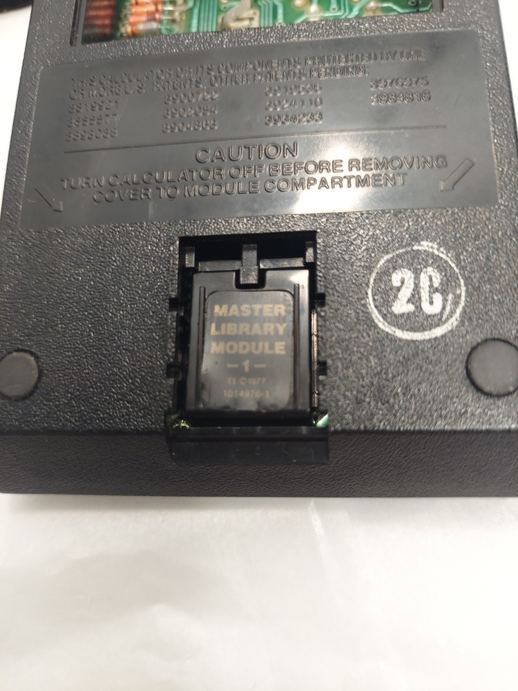 Vintage Texas Instruments TI-58 Programmable Calculator Master Library Module 1