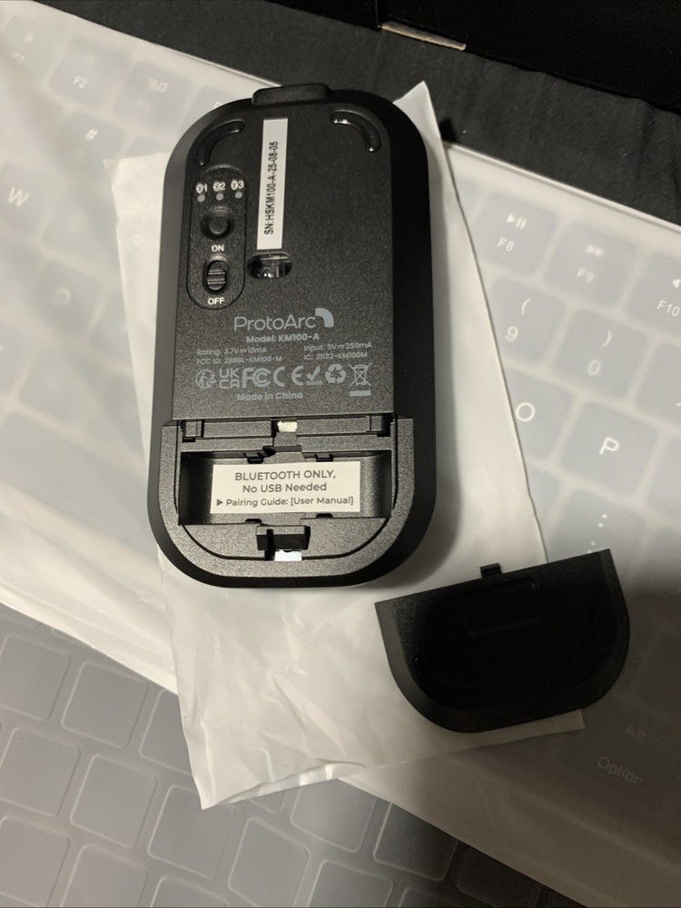 ProtoArc KM100-A Backlit Bluetooth Keyboard and Mouse Combo for Mac