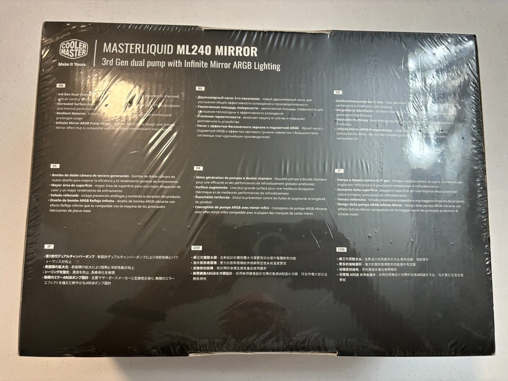 Cooler Master MasterLiquid ML240 Mirror 3rd gen dual pump Sealed