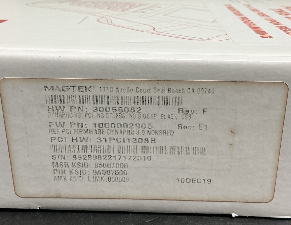 MagTek DynaPro PIN Entry Device 30056082
