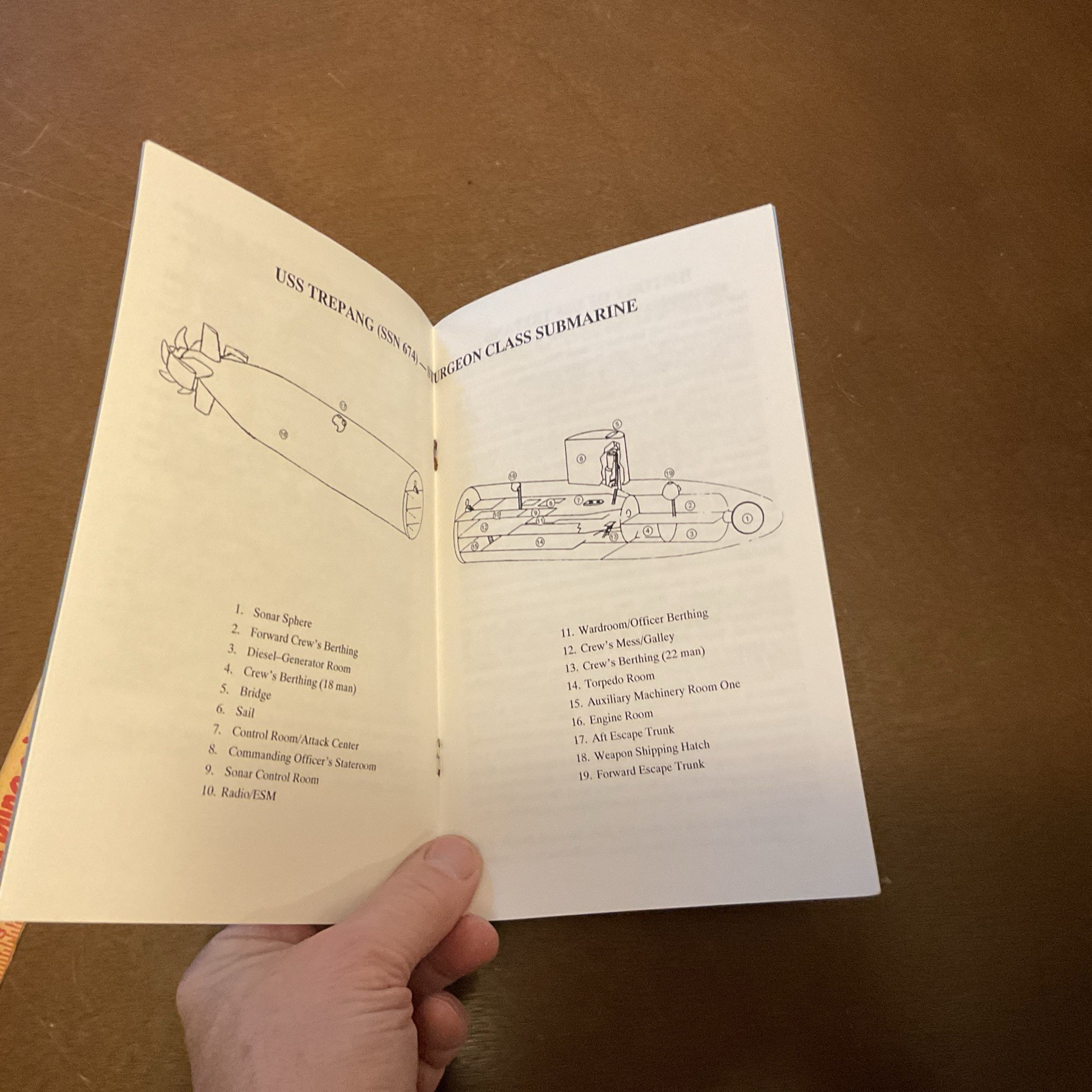 USS TREPANG SSN 674 Welcome Aboard Handout Pamphlet Vintage