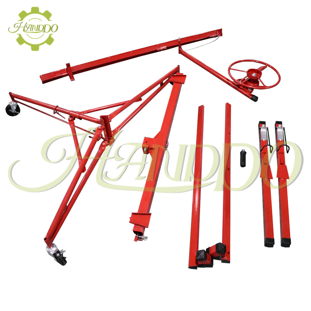 16FT Drywall Lift Plasterboard Panel Rolling Lifter Lockable 150lbs