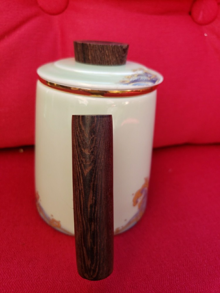 Tea Cup with Infuser and Lid,Ceramic Tea Infuser Mug Solid Wooden Handle,15.2 oz