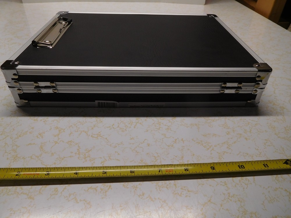 Vaultz Clipboard/Locking Case Black with Stainless Steel