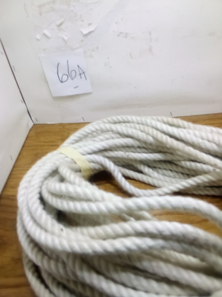 88' White 1/2" Cotton Rope Never Used