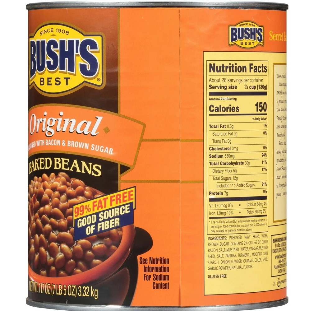 Bush's Original Baked Beans, 117 oz Can