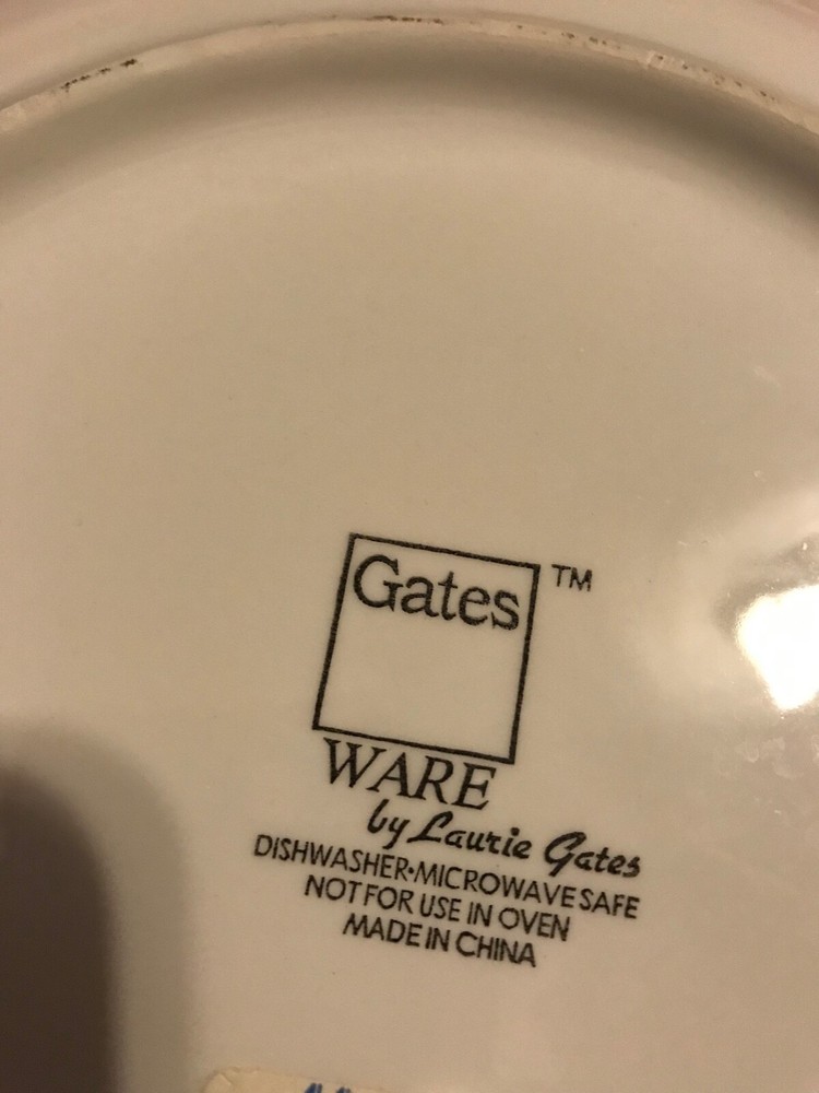 Gates Ware-Holiday Joy pattern 9.75 inch dinner plate