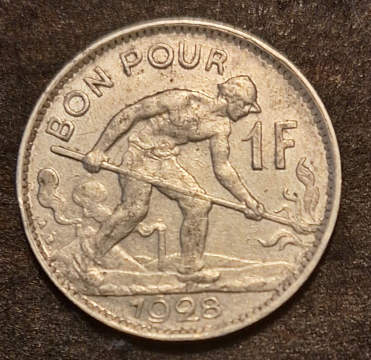 LUXEMBOURG 1 FRANC 1928
