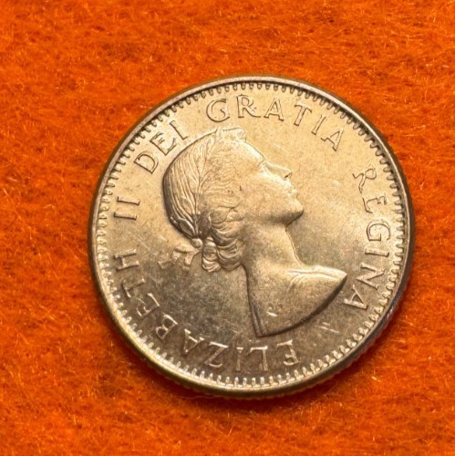 1962 Canada Sparkler Silver Dime / .800 Silver