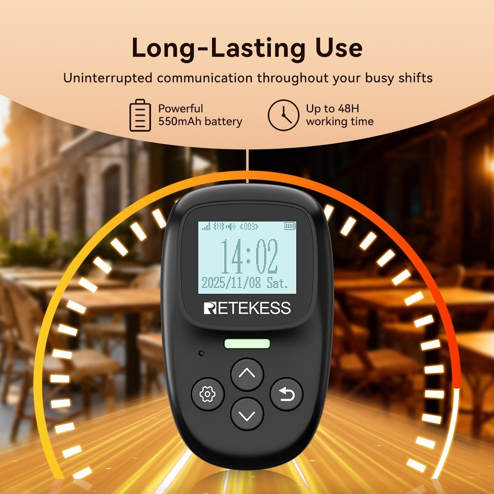 TD037 TD114 Kitchen Transmitter Pager,Server Transmitter,for Commercial Kitchens