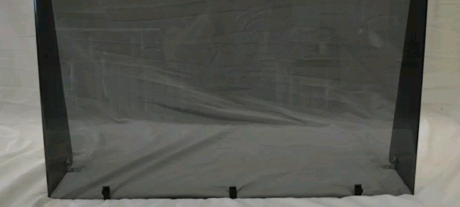 FLARED Boat windshield 25", 1/4" plexiglass, center console