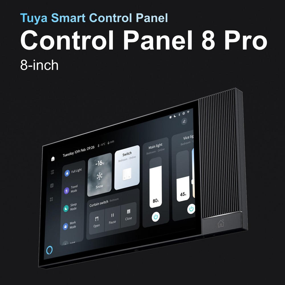 Tuya Wifi Control Panel Smart Home System ZigBee Gateway Bluetooth Music PlayeO4
