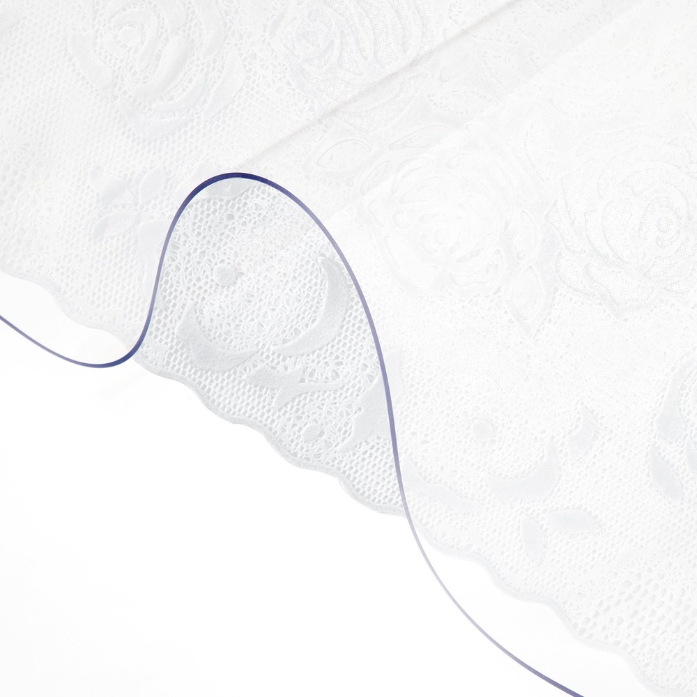 Plastic Table Cover 42 x 72 Inch 1.5 mm Thick Clear Table Protector Rectan