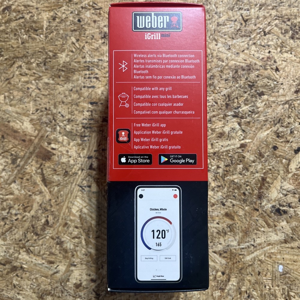 Weber 7202 iGrill Mini Digital BBQ Grill Thermometer App Connected