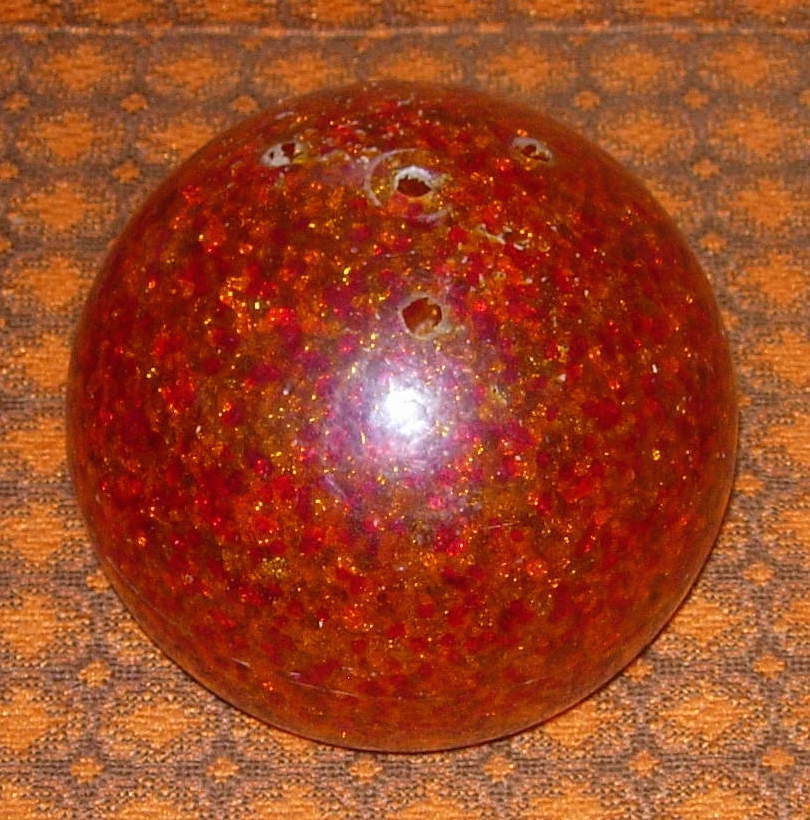 MID-CENTURY MODERN LIGHTOLIER TABLE LAMP STICKERED SPHERE ATOMIC
