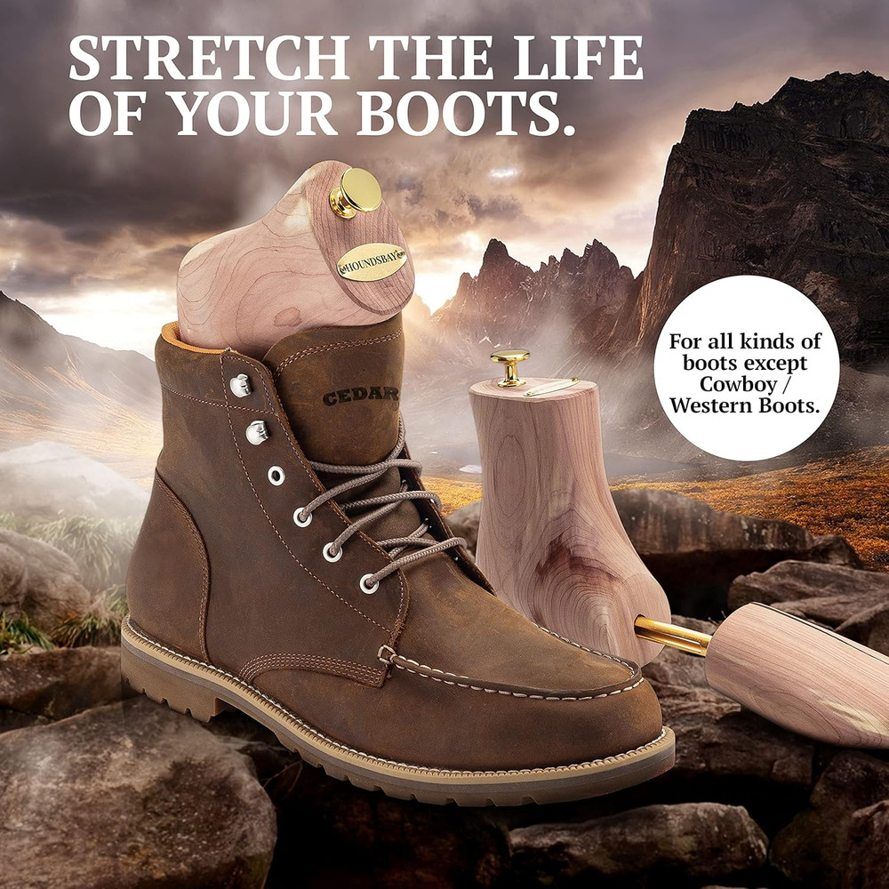 Boot Trees, Cedar Boot Tree for Men, Shoe Tree for Boots, Boot Stretcher & Shape