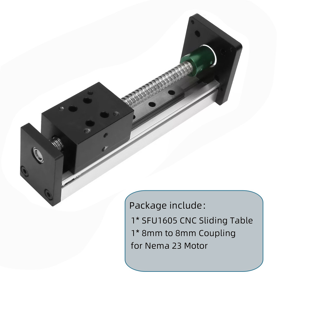 Mini Ball Screw CNC Slide Table Single Guide Motorized Linear Motion Module Kit