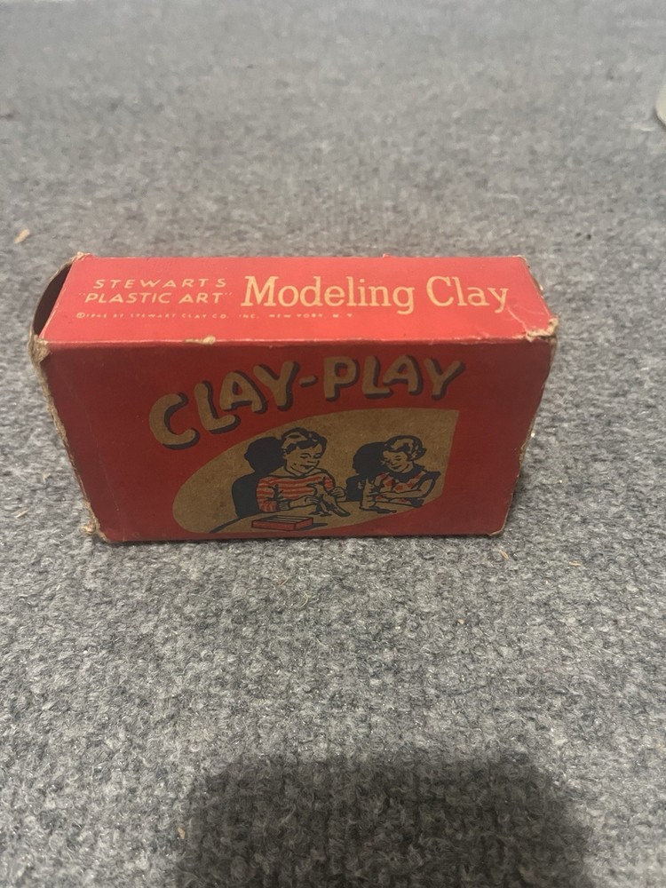 Vintage Stewerts Plastic Art Modeling Clay Box