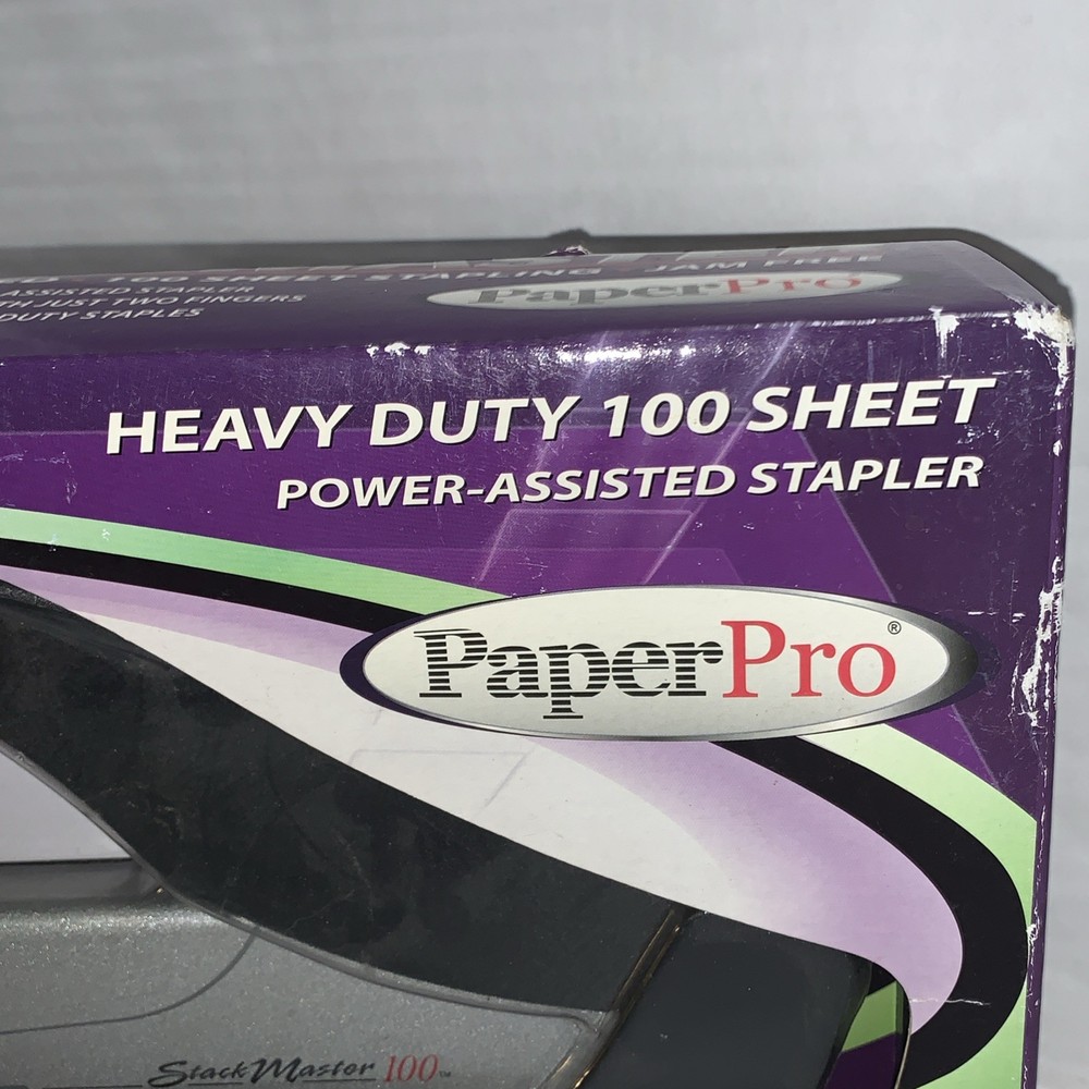PaperPro Stackmaster Heavy Duty 100 Sheet Capacity Stapler #1300 In Box - Read