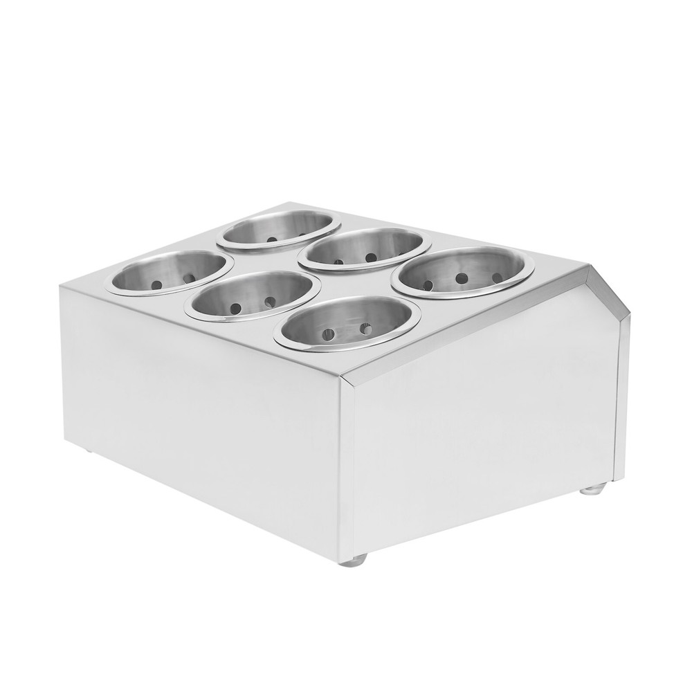 Stainless Steel Kitchen Utensil Holder Container Flatware Caddy Organizer Tool