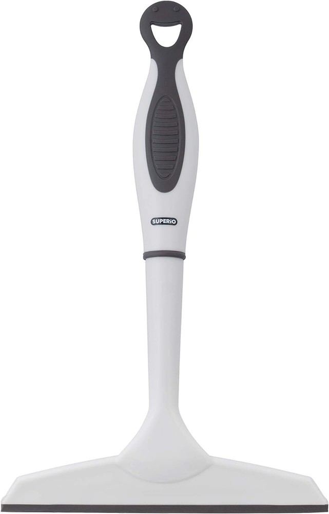 Superio 6" Window Rubber Squeegee with Hanging Loop, Grey