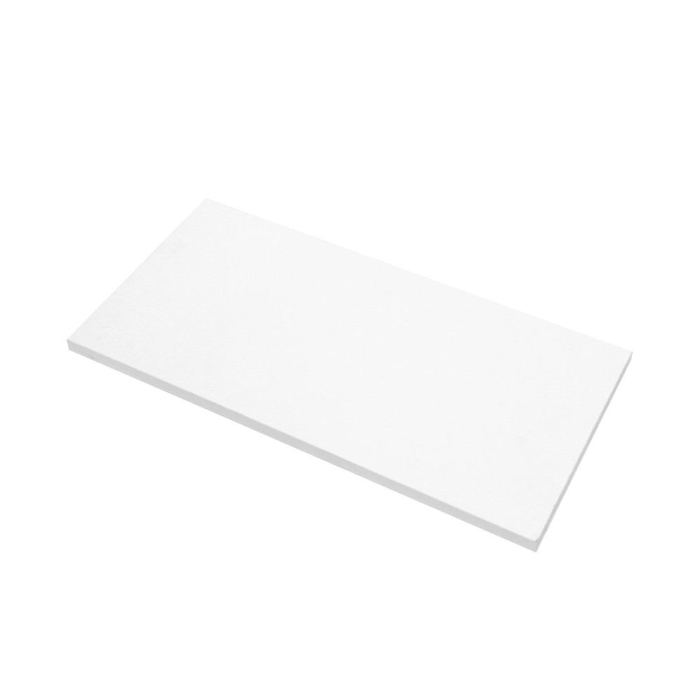 Laminated White Melamine Shelf - 24"L x 12"W