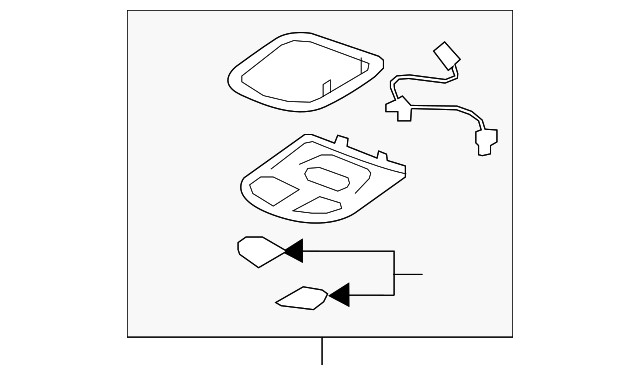 Genuine GM Map Lamp Assembly 20933732