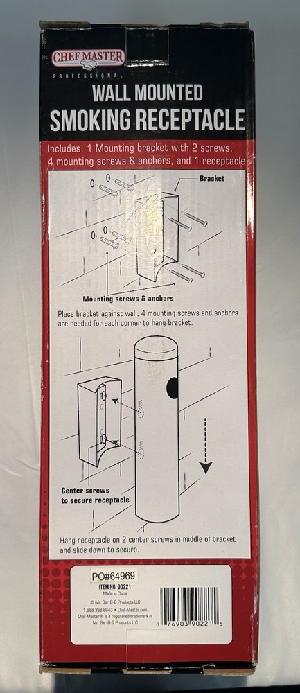 WALL MOUNTED SMOKING RECEPTACLE