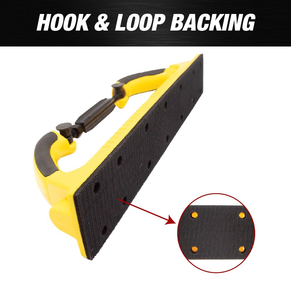 Adjustable Radius Flex Longboard Hand Sanding File Block with Hook & Loop