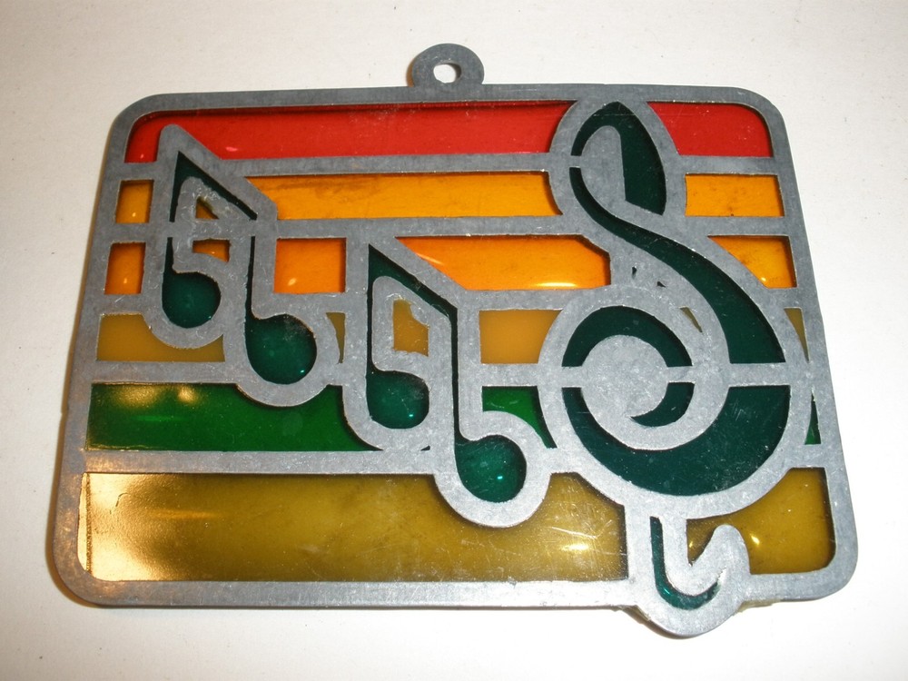 Vintage Music Suncatcher 4" x 3"
