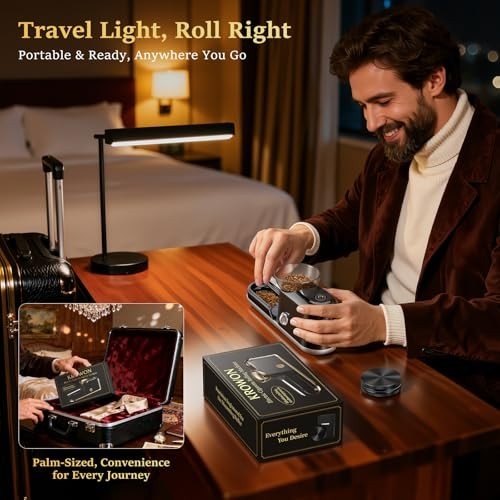 Automatic Electric Cigarette Rolling Machine - One-Touch Maker with Accessories