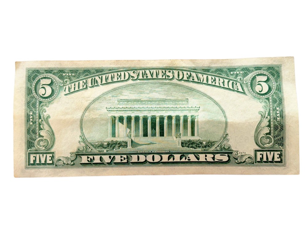 1953-A $5 Silver Certificate (VF)