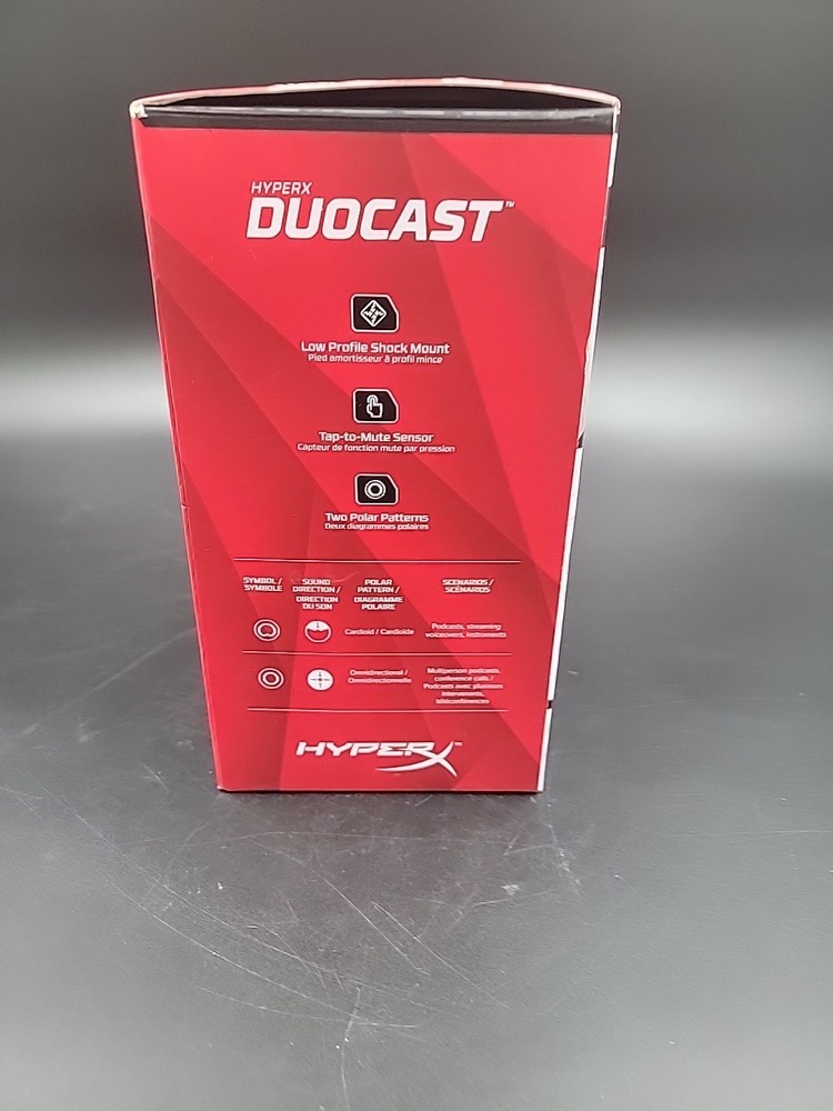 HyperX Doucast Microphone, Customizable RGB Light, PS4 & PS5 - 4P5E2AA