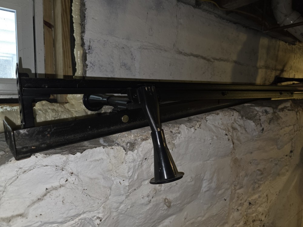 Twin/Full Black Metal Bed Frame