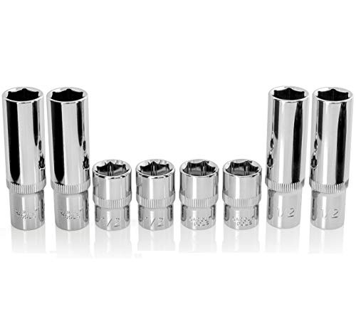 BRAZEN Socket Eight Pack (3/8" Drive, 1/2" Eight Pack (3/8" Drive, Multi-type)