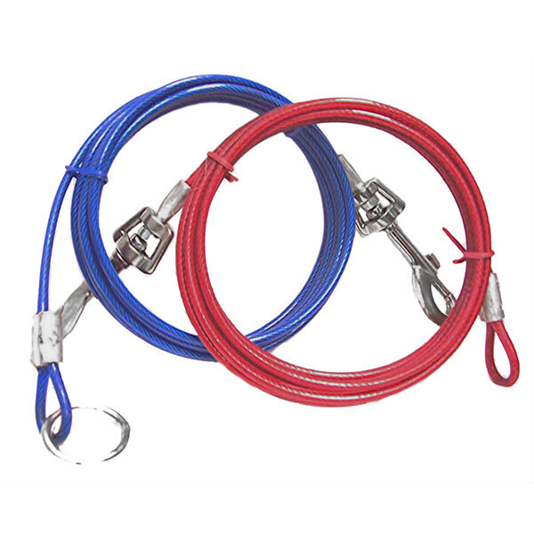 Snap Around 2 Piece Dog Tree Tie Out Tether Cable Secure System Hold Up To 60lbs