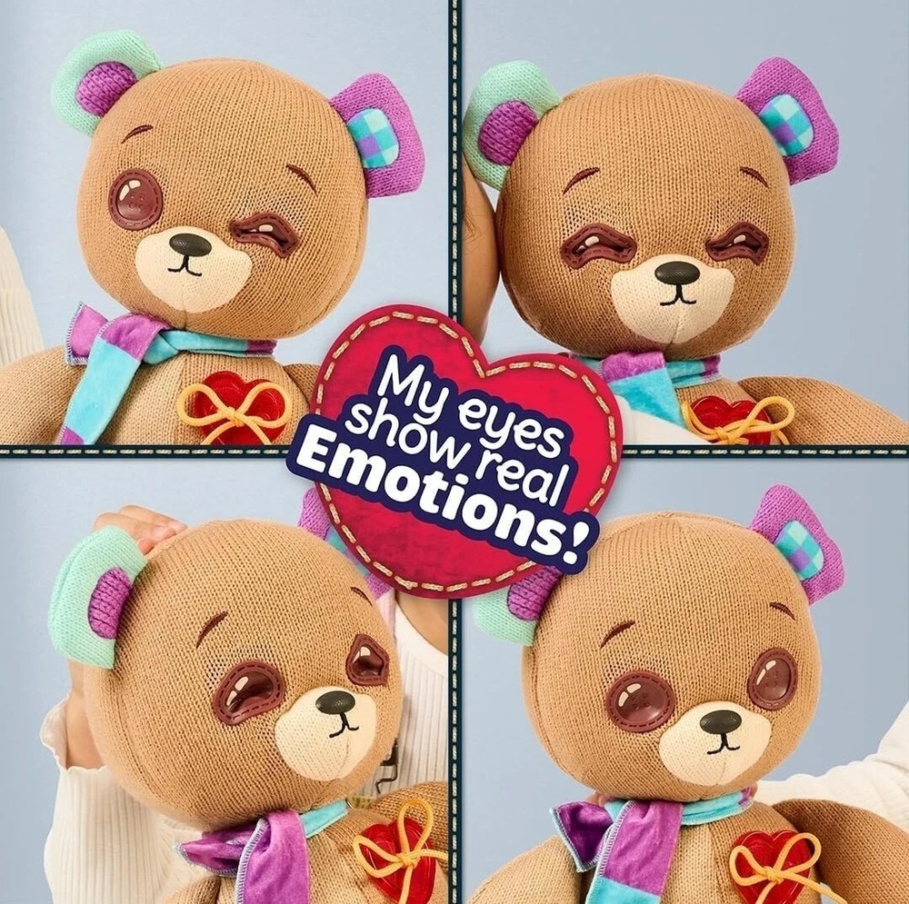 Thready Bear - Interactive 14" Plush Teddy Bear. Make A Wish & Bear New