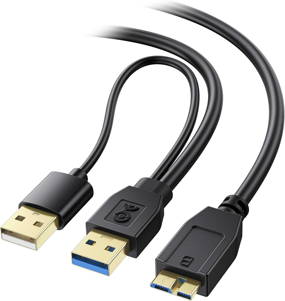 Cable Matters 5Gbps Micro USB 3.0 to USB Splitter Cable - 20 Inches, Micro-B 3.0