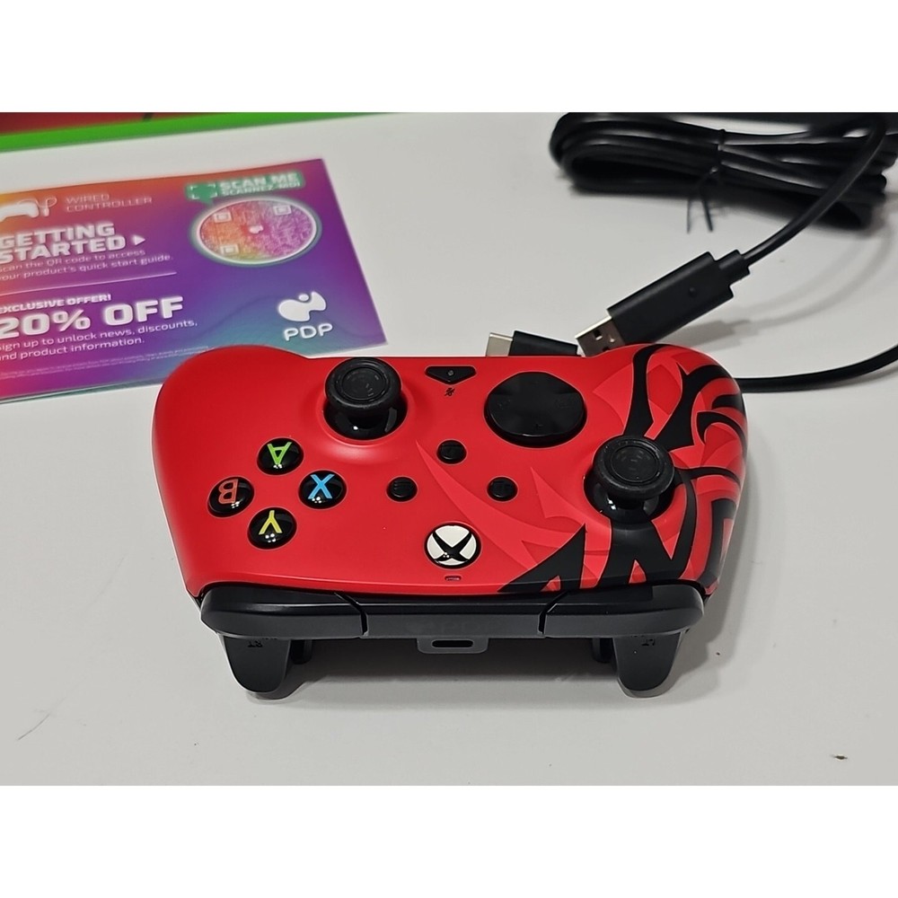 PDP Spirit Red Bundle: Advanced Wired Controller & Wired Headset *OPEN NEW*