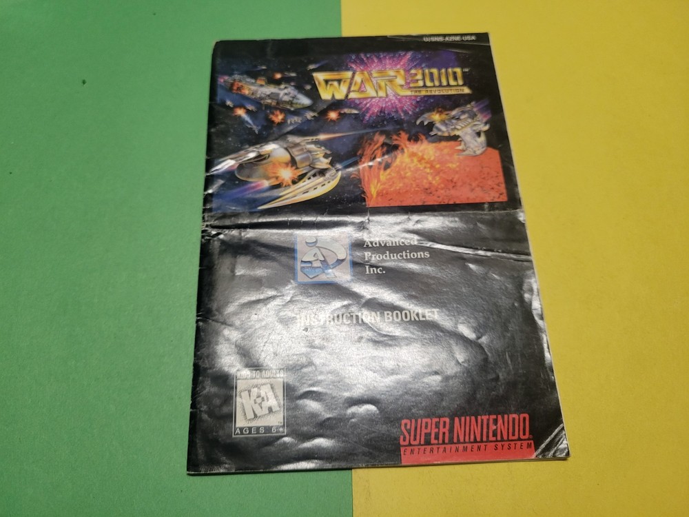 war 3010 snes manual only