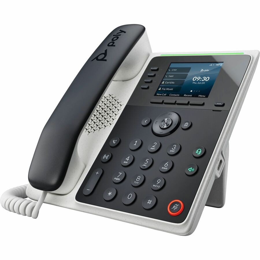 Hewlett Packard 89B50AA#ABA Poly Edge E220 IP Phone Black