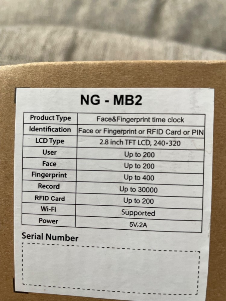 Biometric Time Clock ( Black)