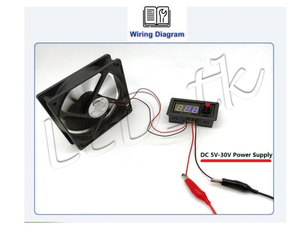 5V-30V Voltage Regulator DC Motor Speed Controller PWM Frequency Duty Cycle LED
