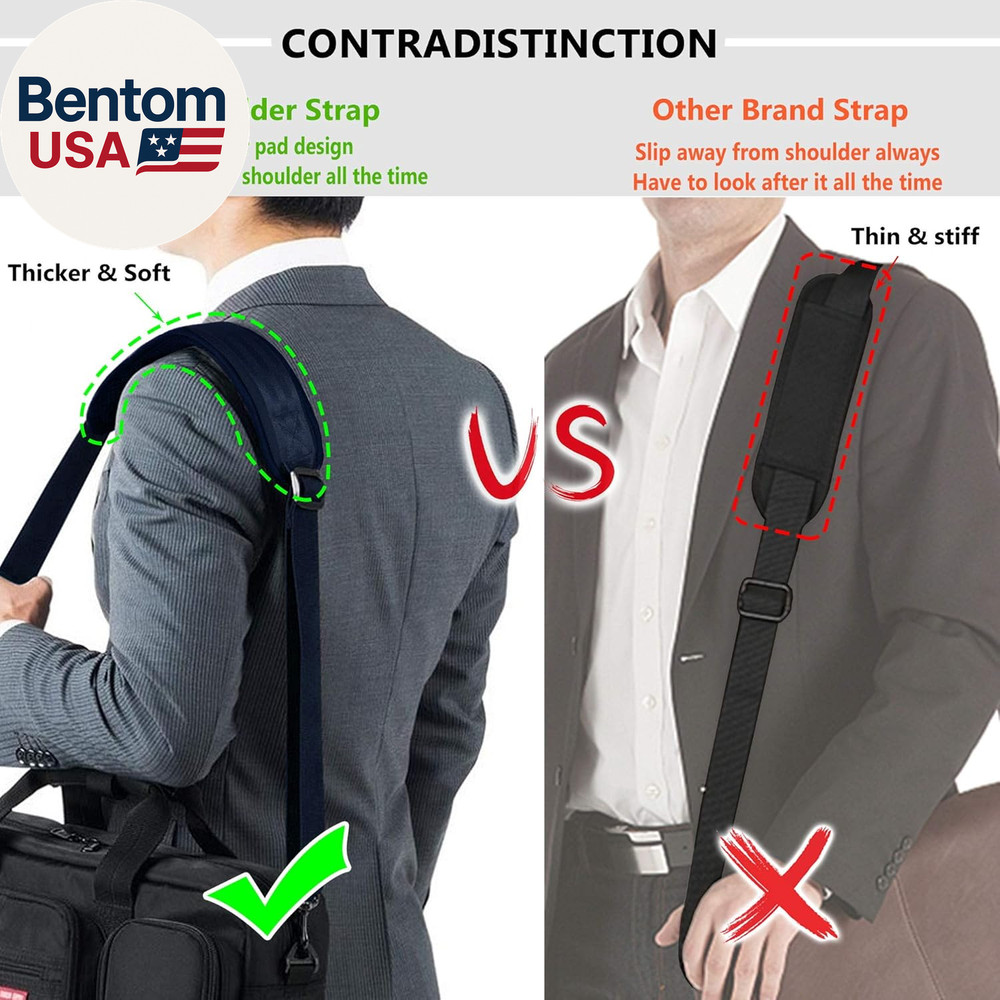Bag Shoulder Strap, Padded Adjustable Shoulder Strap Replacement