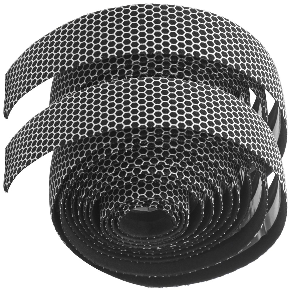 (Black White)1 Pair Handlebar Tape AntiSlip Elastic Cycli CH