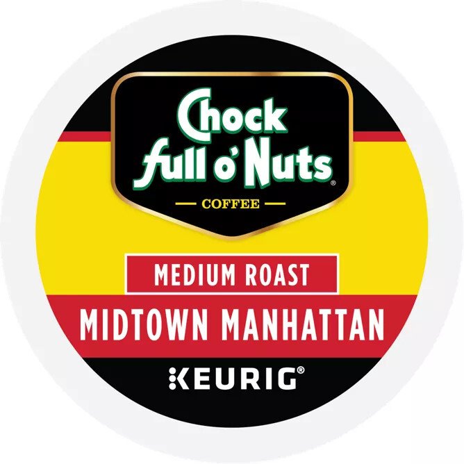 CHOCK FULL O' NUTS MIDTOWN MANHATTAN MEDIUM ROAST KCUPS 12CT