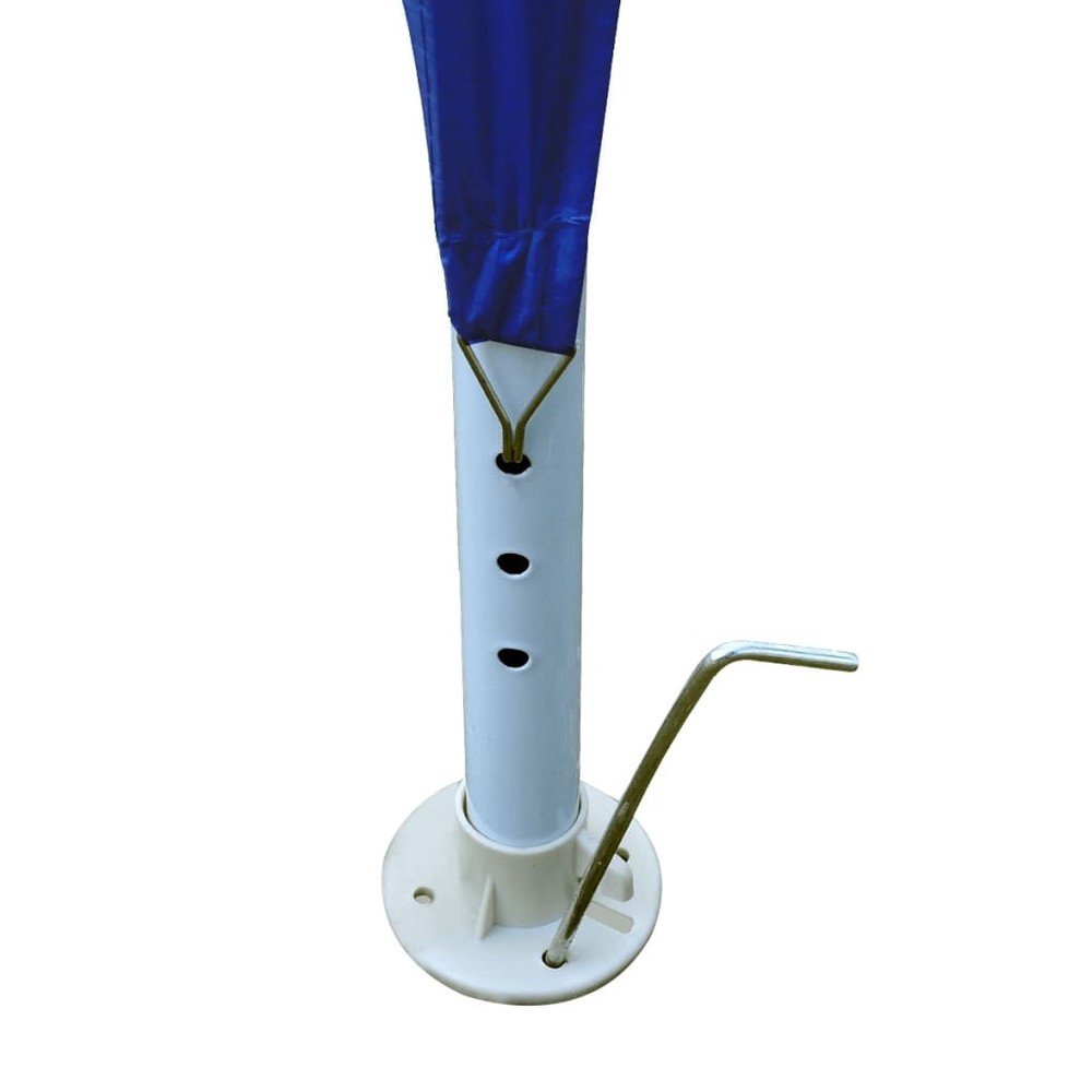 Gazebo Blue Polyethylene, Steel Large Foldable Gazebo Square