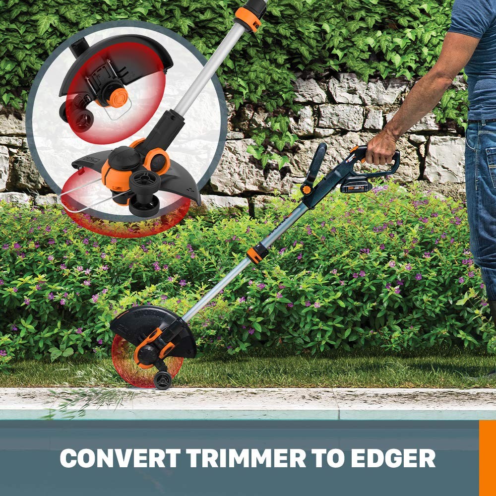1 Pack WORX Cordless String Trimmer & Edger 12'' Weed Wacker 5.5 LBS 20V