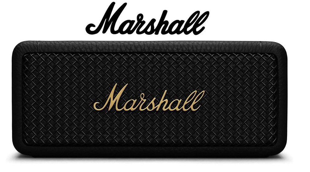 Marshall Emberton 2 Wireless Bluetooth Portable Speaker (Black & Brass)
