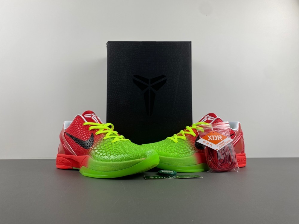 Kobe 6 Protro Split Grinch Men's Size US 7 - 11
